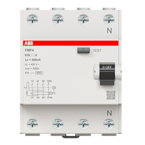 Picture of 6 kA, 4P, 63A, 300 mA, A Tipi